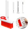 Picture of 5 in 1 Keyboard & Earphone Cleaner, Multi-Function Keyboard Cleaning Brush kit for Computer/Cell Phone/Earphone AirPods/PC/Laptop/Keyboard(with Key Puller) (Red)