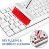 Picture of 5 in 1 Keyboard & Earphone Cleaner, Multi-Function Keyboard Cleaning Brush kit for Computer/Cell Phone/Earphone AirPods/PC/Laptop/Keyboard(with Key Puller) (Red)