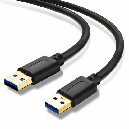 Picture of Jelly Tang USB 3.0 A to A Male Cable 3Ft,USB to USB Cable USB Male to Male Cable USB Cord with Gold-Plated Connector for Hard Drive Enclosures, DVD Player, Laptop Cooler (3Ft/1M)