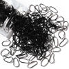 Picture of Black Hair Elastics,Teenitor 300 Rubber Bands Soft Elastic Bands Hair Braids