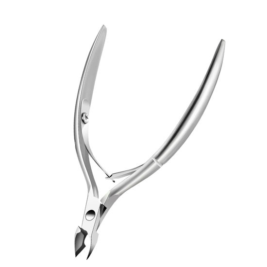 Picture of Cuticle Trimmer Cuticle Nippers, Durable Cuticle Cutter, Salon Toe Nail Cuticle Clippers, Stainless Steel Cuticle Remover Cuticle Scissor, Pedicure Manicure Tools for Fingernails and Toenails