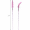 Picture of Tbestmax 100 Disposable Eyelash Brush Mascara Wands Spoolies for Eye Lashes Extension Eyebrow and Makeup Pink