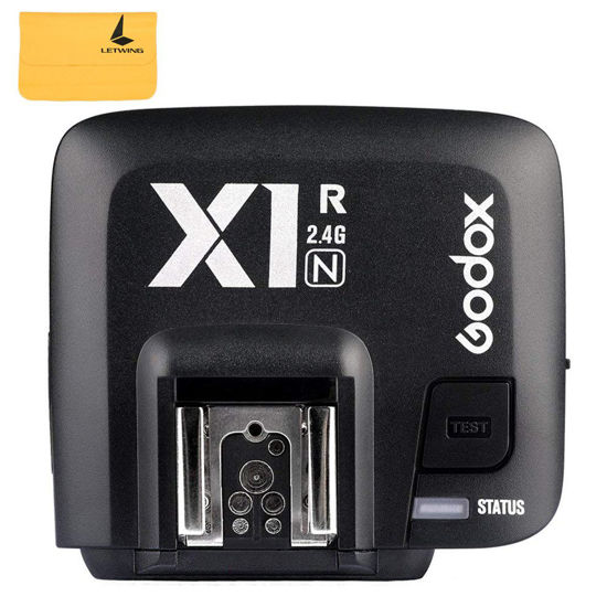 Picture of Godox X1R-N Wireless Flash Trigger Receiver for Nikon DSLR Camera, 2.4G Wireless X System High Speed Sync 1/8000s, Wireless Remote Trigger Transmitter Compatible for X1N XPro-N XProII-N Trigger