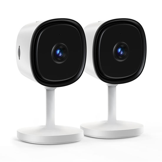 Picture of LaView Security Camera 2K Resolution, Clear Night Vision Cameras for Home Security Indoor, Works with Alexa & Google Assistant, Motion Detection,Two-Way Audio, Cloud Storage/SD Slot, (LV-PWF2-2PK)