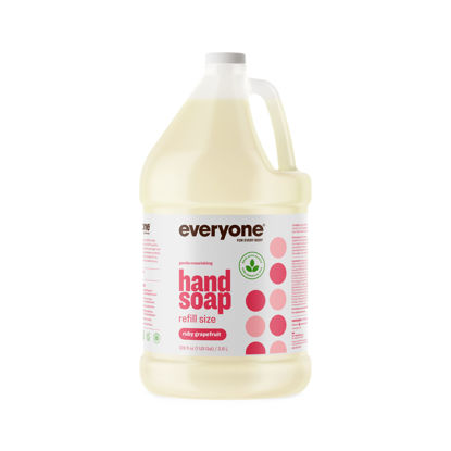 Picture of Everyone Liquid Hand Soap Refill, 1 Gallon, Ruby Grapefruit, Plant-Based Cleanser with Pure Essential Oils