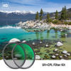 Picture of NEEWER 77mm CPL UV Lens Filter Kit, Circular Polarizer/UV Protection Lens Filter Set with HD Optical Glass with Double Sided 30 Layer Nano Coatings/Ultra Slim Aluminum Frame