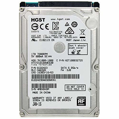 Picture of Hitachi Travelstar 7K1000 1TB SATA 2.5" Hard Drive 7200RPM 32MB - HTS721010A9E630