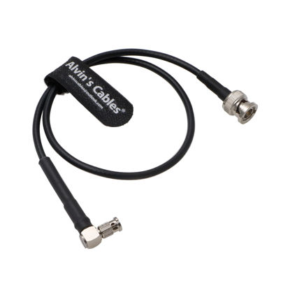 Picture of Alvin's Cables Micro-BNC Male High-Density BNC Right-Angle to BNC Male 6G HD SDI Coaxial-Cable for Blackmagic-Video-Assist 75 Ohm 50cm