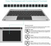 Picture of iPad 10 Gen 10.9-inch Keyboard Case with Trackpad, Arteck Bluetooth Keyboard with Folio Full Protection Case and Touch Pad for Apple 10.9-inch iPad 10 Generation (2022) with 130 Degree Swivel Rotating