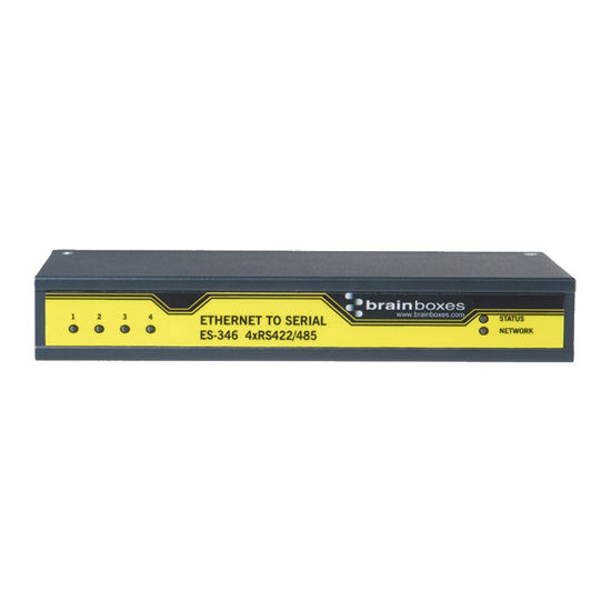 Picture of Brainboxes ES-346 4PORT RS422/485 ETHERNET to Serial Device Server 1 MEGABAUD