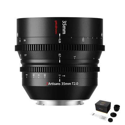 Picture of 7artisans 35mm T2.0 Cine Lens Full Frame Large Aperture for Sony E-Mount