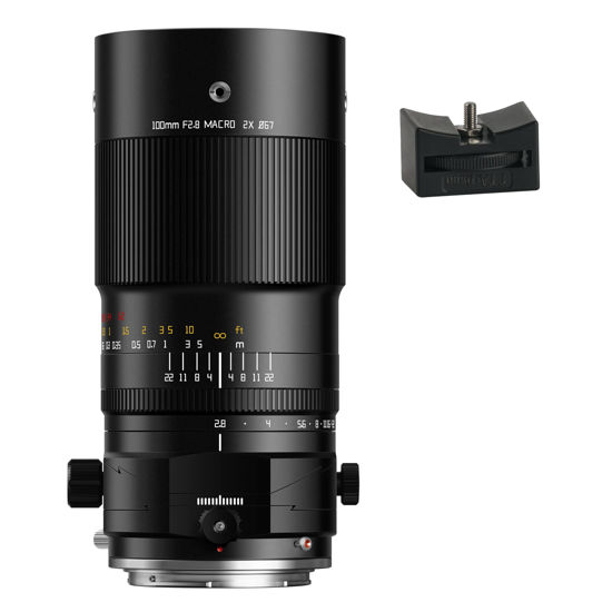 Picture of TTArtisan 100mm F2.8 2X Ultra Macro Tilt-Shift Lens Full Frame Camera Lense Compatible with Sony E-Mount Mirrorless Cameras a7 a7II a7III a7R a7RII a7RIII a7RIV a7S a7SII a7SIII a9 a7C