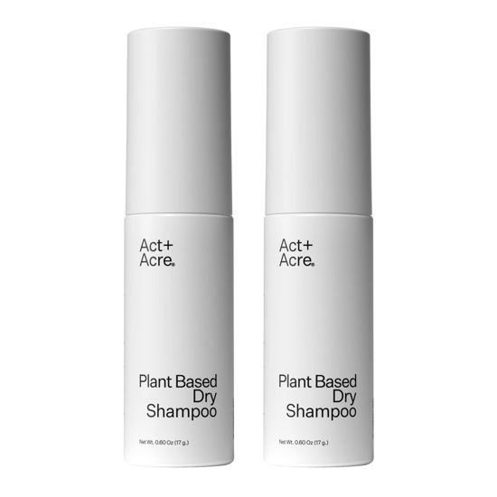 Picture of ACT+ ACRE Plant-Based Fulvic Acid Volumizing Dry Shampoo - Natural and Unscented Powder Spray Shampoo with Fulvic Acid and Rice Refresh Oily Hair and Restore Volume - Dry Shampoo for All Hair Types