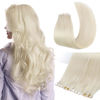 Picture of Full Shine Blonde Hair Extensions Tape in Seamless Inject Tape in Hair Extensions Virgin Tape in Hair Color 60 Human Hair Extensions Invisible Tape in Hair Extensions Human Hair 20 Inch 5Pcs 12.5Gram