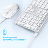Picture of Bluetooth Keyboard Mouse for Mac, Ultra Slim Wireless Keyboard Mouse Combo for Mac, Rechargeable, Multi-Device, Compatible with MacBook Pro, MacBook Air, iMac, iPad