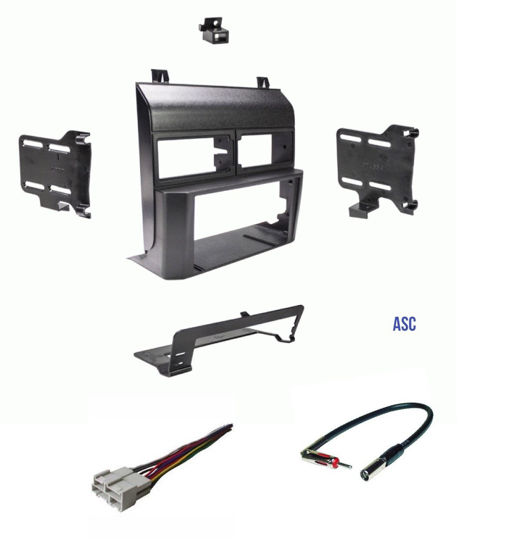 Picture of ASC Audio Car Stereo Dash Kit, Wire Harness, and Antenna Adapter for Installing a Double Din Radio for Some 1998-1994 Chevrolet GMC Pickup Truck SUV Suburban Blazer