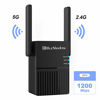 Picture of Blueshadow WiFi Range Extender - Dual Band 2.4G/5G High Speed Signal Booster 1200Mbps | 2X 4dBi External Antennas | Cover Up to 1000 Sq.ft | Compact Designed Internet Booster