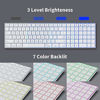 Picture of Backlit Keyboard for Mac OS,Multi-Device Bluetooth Jelly Comb Ultra Slim 7 Color Illuminated Rechargeable Keyboard for MacBook pro/Air,iMac,iPhone,ipad Pro/Air/Mini