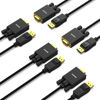 Picture of BENFEI DisplayPort to VGA 6 Feet Cable 5 Pack, Display Port Male to VGA Male Gold-Plated Cord 6 feet Compatible for Lenovo, Dell, HP, ASUS and Other Brand