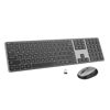 Picture of Wireless Keyboard and Mouse Combo: 2.4Ghz Cordless Silent Keyboard Mouse Set, Rechargeable Slim Quiet Full Size Keyboard with 3 DPI Adjustable Mouse, Thin Sleek Design for Windows