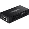 Picture of TRENDnet 2.5G PoE+ Injector, TPE-215GI, PoE (15.4W) or PoE+ (30W), Converts a non-PoE Port to a PoE+ 2.5G Port, 2.5GBASE-T Compliant, Integrated Power Supply, Network a PoE device upto 100m, Black