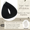 Picture of Full Shine Tape in Hair Extensions Human Hair 18 Inch Glue in Remy Hair Extension Color 1 Jet Black Fashion Tape in Extensions, Tape in Hair Extension 20 Pcs 50 Gram