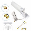 Picture of High Gain 10dBi SMA Male Wide Band 3G/4G LTE 5G Modems, Routers, & Cell Boosters Omni-Directional Outdoor Fixed Mount Antenna for Verizon, AT&T, T-Mobile Mobile Cell Phone 4G LTE Router, Eifagur