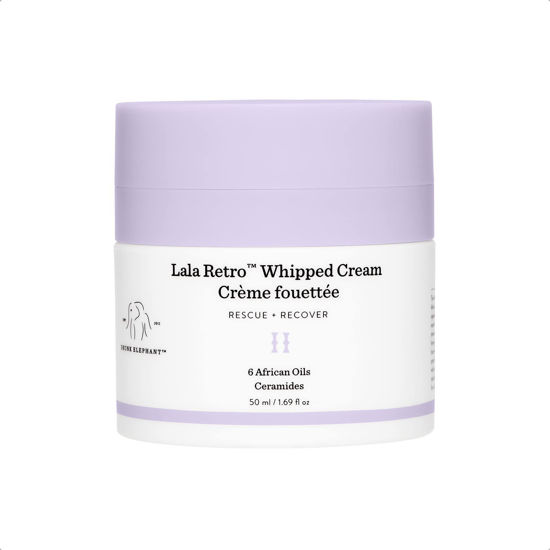 Picture of Drunk Elephant Lala Retro Whipped Cream. Replenishing Moisturizer for Skin Protection and Rejuvenation. 50 Milliliters.