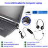 Picture of USB Telephone Headset with Noise Cancelling Nuance Dragon Dictation Microphone Computer PC Headset Dual Ear for Skype Chat, Online Learing, Conference Calls, Voice Chat, Softphones Call, Gaming etc