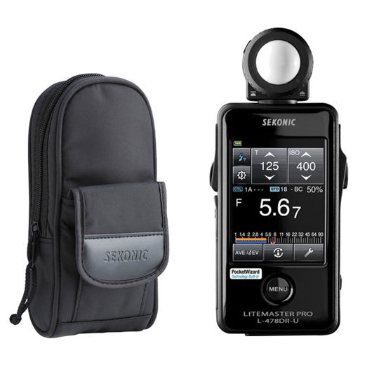 Picture of Sekonic LiteMaster Pro L-478DR-U Light Meter for PocketWizard System with Exclusive USA Radio Frequency and Exclusive 3-Year Warranty + Sekonic Deluxe Case for L-478-series Meters