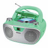 Picture of JENSEN CD-485-GR CD-485 1-Watt Portable Stereo CD Player with AM/FM Radio (Green)