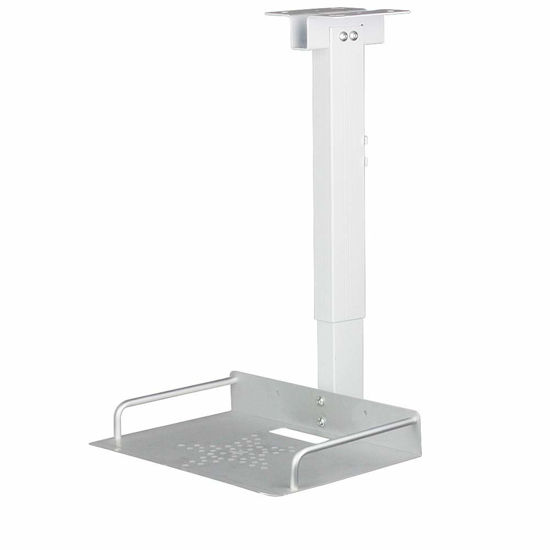 Picture of Drsn Universal Ceiling Mount with Tray, 11.4-22 inches Adjustable, No Hole Installation, Aluminum Alloy, in-Tube Cable Routing, Universal Ceiling Mount for Projector/Camera, Wall/Ceiling