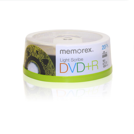 Picture of Memorex 16x DVD+R Light Scribe 20 Pack (32024708)