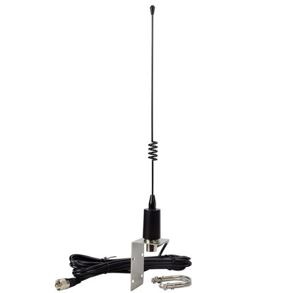 Picture of TWAYRDIO VHF Marine Antenna, 156-163MHz 50W Boat Radios Antennas with 16.4ft Coaxial Cable (SO239 to PL259 Connector)，L-Shape Mounting Bracket and U-Bolt for Midland Uniden Cobra Icom Marine Radio