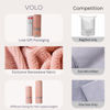 Picture of VOLO Hero Cloud Pink Hair Towel | Ultra Soft, Super Absorbent, Quick Drying Nanoweave Fabric | Reduce Dry Time by 50% | Large Towel Wrap for All Hair Types | Anti Frizz & Anti Breakage | Microfiber