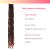 Picture of The BOHOBABE Long Pre-twisted Passion Twist Crochet Hair 30 Inch Pre-looped Long Crochet Passion Twist Braiding Hair 8 Packs Soft Bohemian Twists (T350)