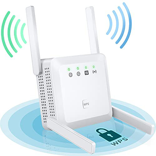 GetUSCart- WiFi Range Extender, 1200Mbps Wireless Repeater Booster WiFi ...