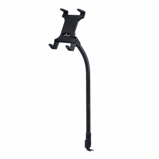 Picture of Tackform Tablet Mount for Car and Truck [ELD Mount] Industrial 22 Inch Aluminum Rod Gooseneck Seat Rail Holder for Taxi, Van, Vehicle, Semi, etc. Compatible with iPad, Galaxy, Surface and More.