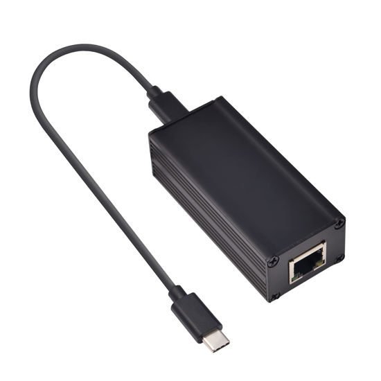 Picture of Revotech PoE to TypeC Adapter Converter, Convert POE to USB C Output with Ethernet, 5V/3A and 9V/2.5A Adaptive Output, IEEE802.3af/at, Wired Broadband and PD Charging for Phone/Tablet (PD2CAT)