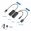 Picture of Cable Matters USB Over Ethernet Extender with Power Adapter up to 150 ft - Full USB 2.0 Support for Keyboard, Mouse, Webcam, and More