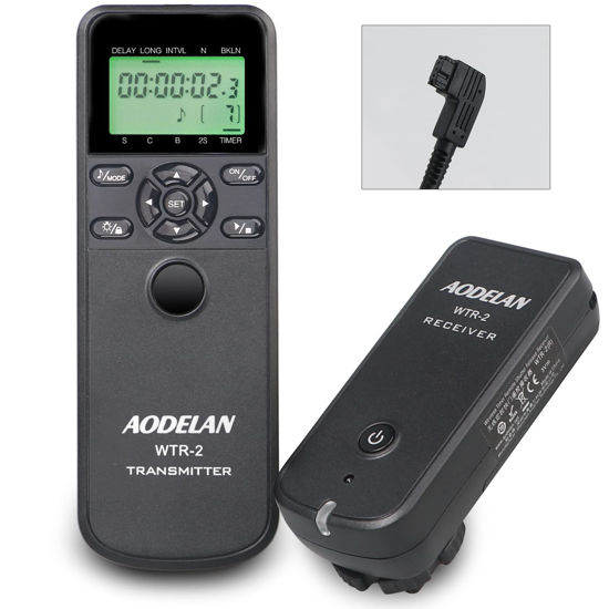 Picture of Aodelan Wireless Remote Control Compatible for Sony,Wired Timer Intervalometer Shutter Release for Sony a99M2, a77M2, a99, a77, a67, a65, a57, a900, a850, a700, a580, a560, a550, a500, a450, a300