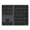 Picture of Kanex Bluetooth Slim Number Pad, Aluminum Rechargeable Wireless Numeric Keypad Portable 34-Keys External Numpad Keyboard Data Entry Compatible with Mac, MacBook Air/Pro (Space Grey) (K166-1130-NMGR)