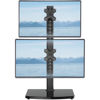 Picture of MOUNT PRO Vertical Dual Monitor Stand for 2 Computer Screen up to 32 Inch/33lbs Each, Stacked Monitor Mount, Free-Standing Monitor Desk stand with Swivel, Tilt, Height Adjustable, VESA Stand 100 x 100