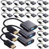 Picture of 20 Pack Display Port to VGA Adapters Gold Plated DP to VGA Adapters Black DP to VGA Converters Male to Female Cable Adapters Compatible with Computer Monitor Projector Desktop Laptop PC HDTV