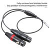 Picture of LANZYKU Dual XLR 3 Pin Female to 5 Pin Male Audio Input Cable for RED V-Raptor RED V-Raptor XL Arri Alexa Mini ZCAM -15 inches