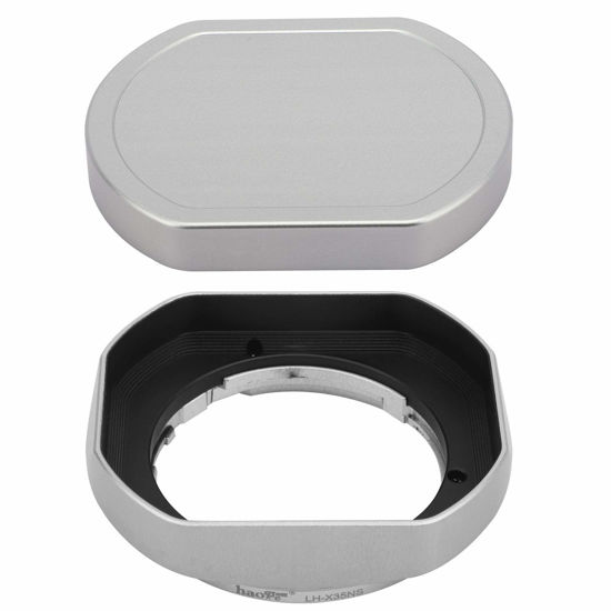 Picture of Metal Bayonet Lens Hood for Fujifilm XF 35mm F2 R WR FUJINON XF 23mm F2 R WR,XC 35mm F2,with Cap, Fuji 35mm F2 Lens Hood, Fuji 23mm F2 Lens Hood, 35mm F2 Hood, 23mm/F2 Hood, Replaces LH-XF35-2 Hood