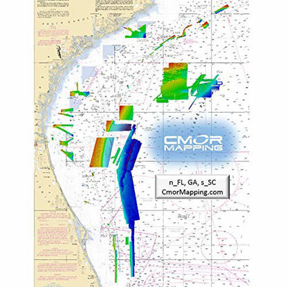 Picture of CMOR Mapping NEFL002S High-Resolution Bathymetric Cartography for Simrad/B&G Units, North Florida, Georgia, South Carolina