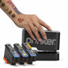 Picture of Prinker S Temporary Tattoo Device Package for Your Instant Custom Temporary Tattoos with Premium Cosmetic Full Color + Black Ink - Compatible w/iOS & Android devices