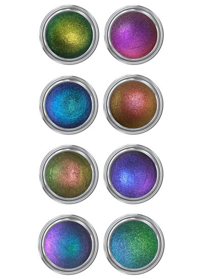 Picture of Concrete Minerals MultiChrome Eyeshadow, Intense Color Shifting, Longer-Lasting With No Creasing, 100% Vegan and Cruelty Free, Handmade in USA, 2.4 Grams Loose Mineral Powder (Sample Bundle)