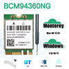 Picture of BCM94360NG NGFF M.2 2230 WiFi Card 802.11ac 1200Mbps Adapter for macOS BCM94360CS Wireless Card Original M.2 Card Plug and Play for AirDrop Continuity Handoff Better BCM94352Z DW1560 for Intel NUC